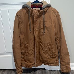 American Eagle brown jacket, plaid lined